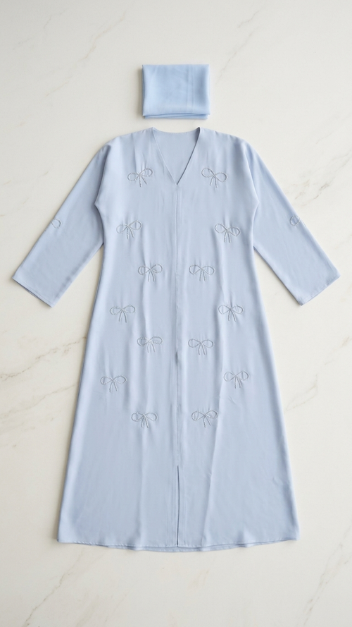 Sky Whisper Embroidered Abaya